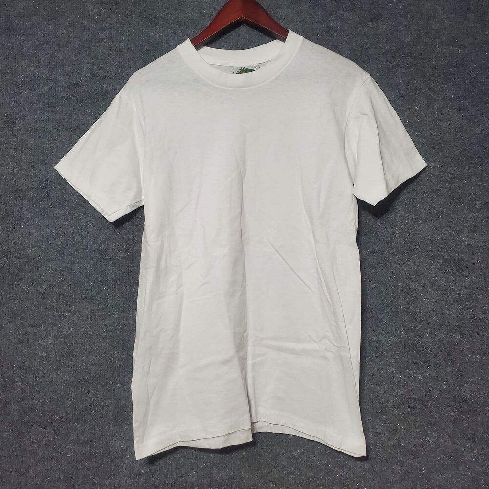 Vintage The Mountain Blank Shirt Mens M White Single Stitch 90s Y2K Sample Tee